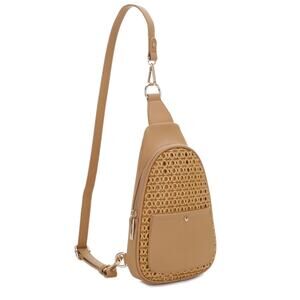 Mali + Lili Women's Gwen Rattan Sling Bag
